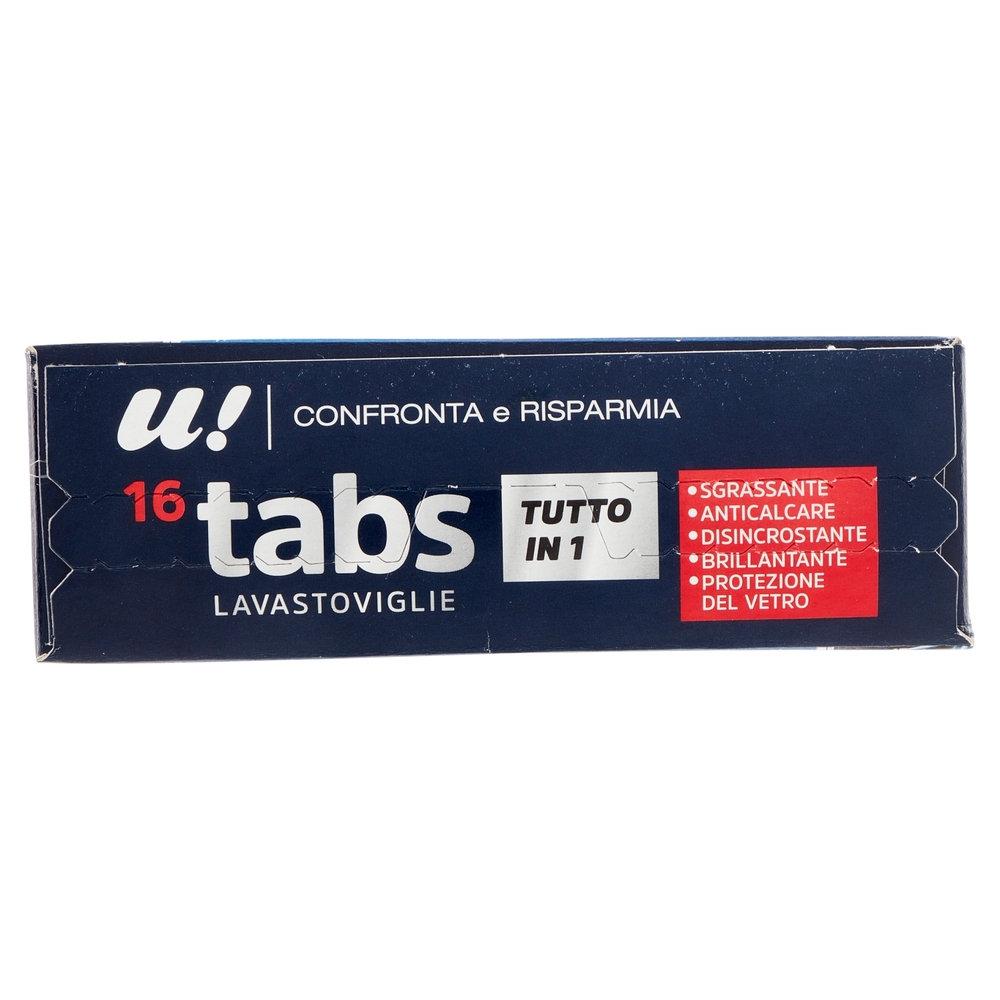 16 Tabs Lavastoviglie U! Confronta e Risparmia